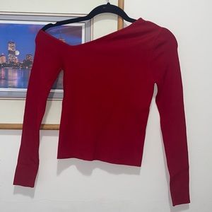 Zara Asymmetric Shoulder Top